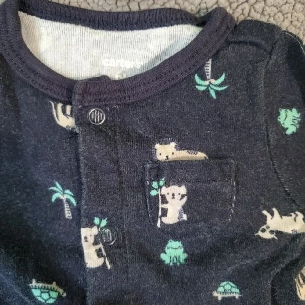 Carter's‎ Newborn Romper animals pattern